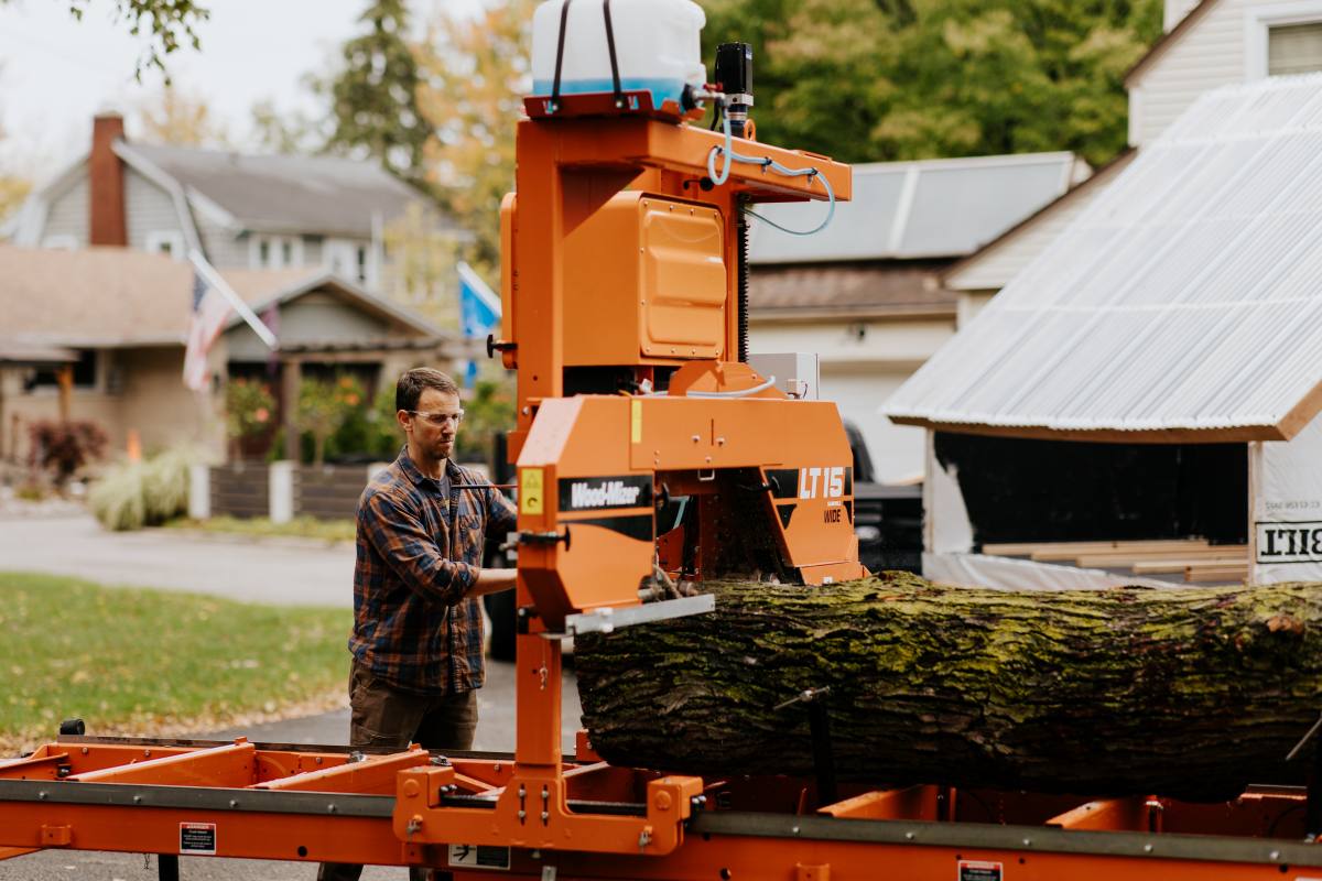 Freshly milled slabs